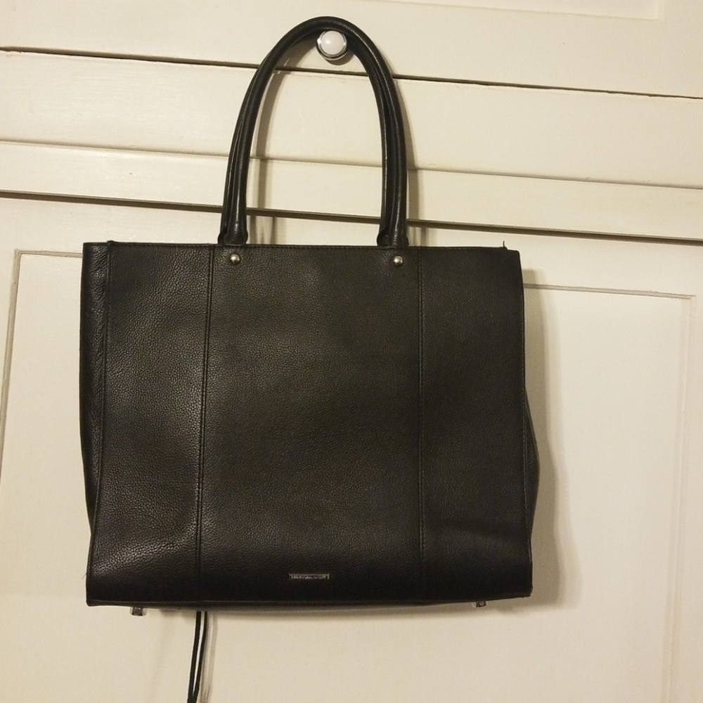 Rebecca Minkoff Saffiano Mab Large Black Leather